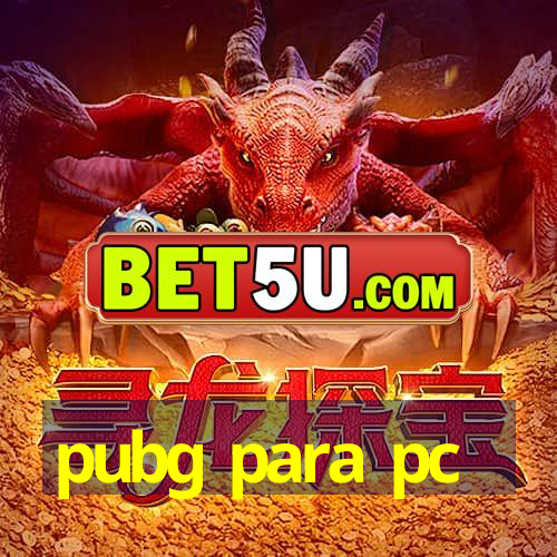 pubg para pc